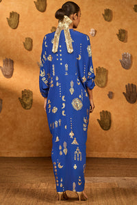 Blue Gilded Folkstone Kaftan
