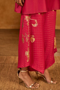 Raspberry Winddrop Kurta Set