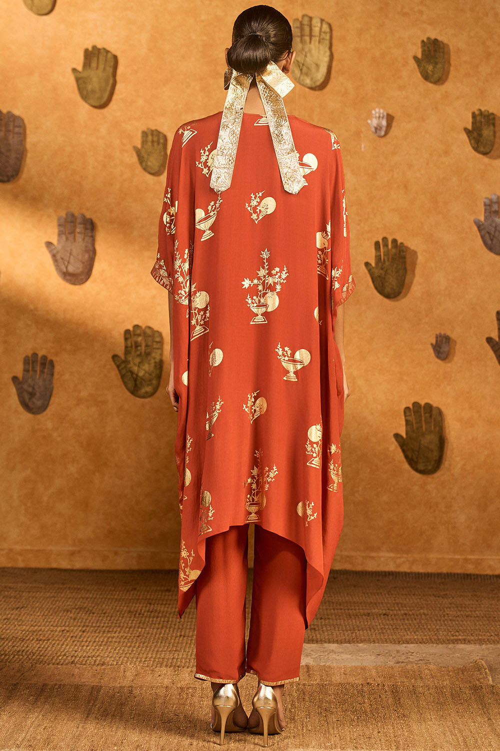 Rust Moon Garden Kurta Set