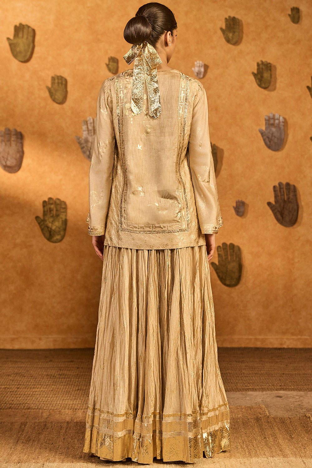 Oatmeal Crane Dawn Skirt Set