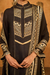 Black Vase Culotte Set