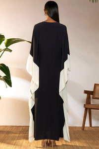 Black Slogan Kaftan