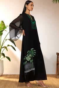 Tropicool Piano Embroidered Kaftan