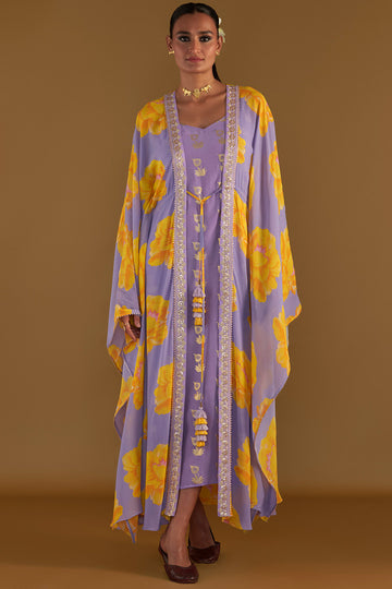 Lilac Sunshine Mimosa Cover-Up Kaftan