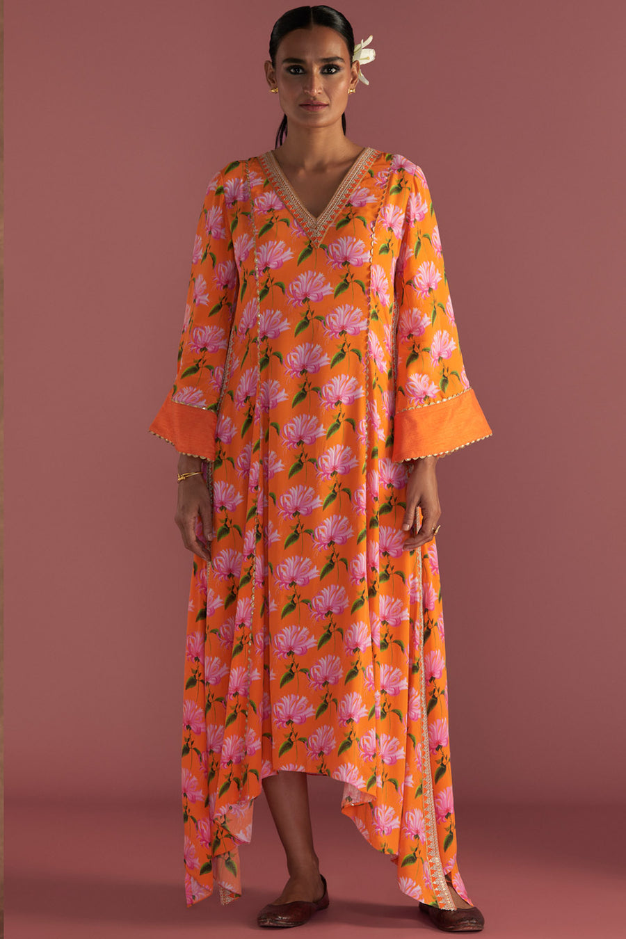 Orange Mist Kaftan