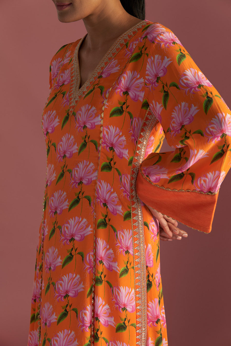 Orange Mist Kaftan