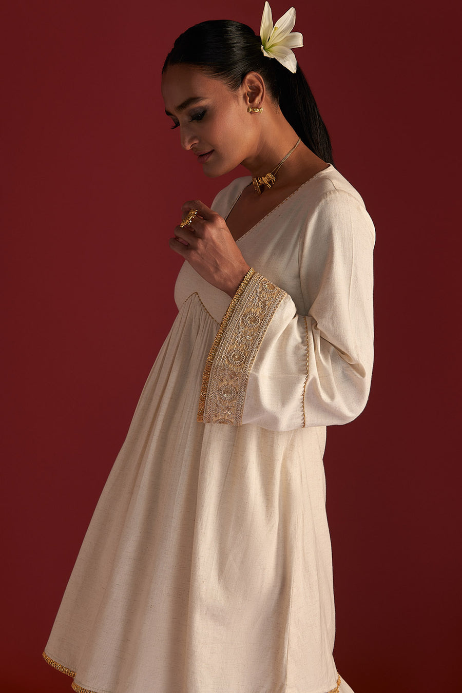 Ivory 'Paan-Patti' Salwar Set