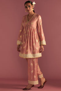 Salmon Irisbud Salwar Set