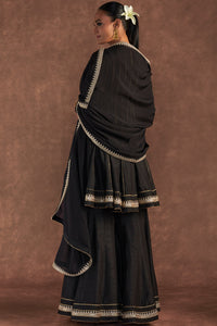 Black Sharara Set