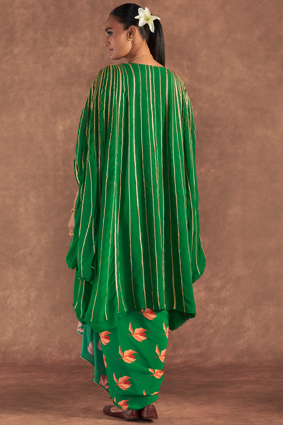 Green Nectar Cup Drape Skirt