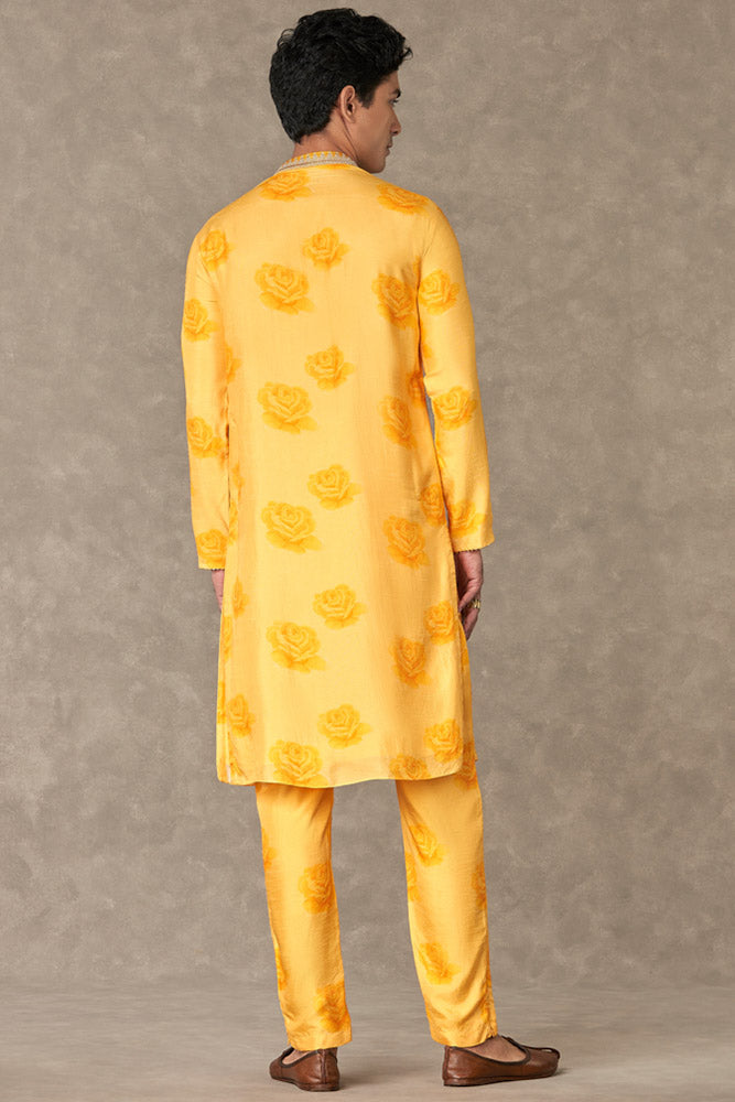 Yellow Gulaab Kurta