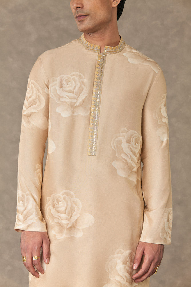 Beige Gulaab Kurta Set