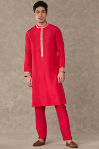 Red Anar Kurta Set