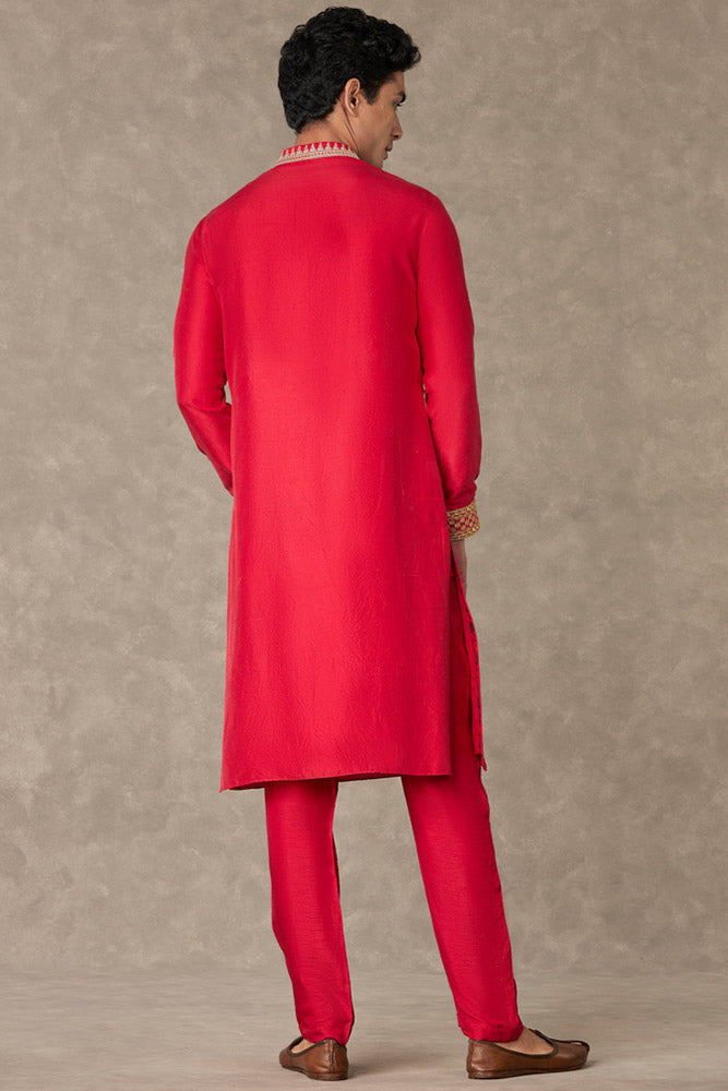 Red Anar Kurta