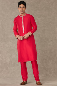 Red Anar Kurta