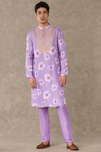 Lilac Parijat Kurta Set