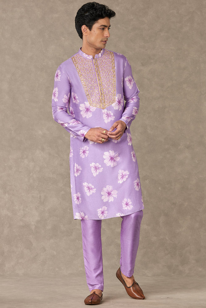 Lilac Parijat Kurta