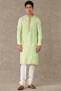 Mint Parijat Kurta Set