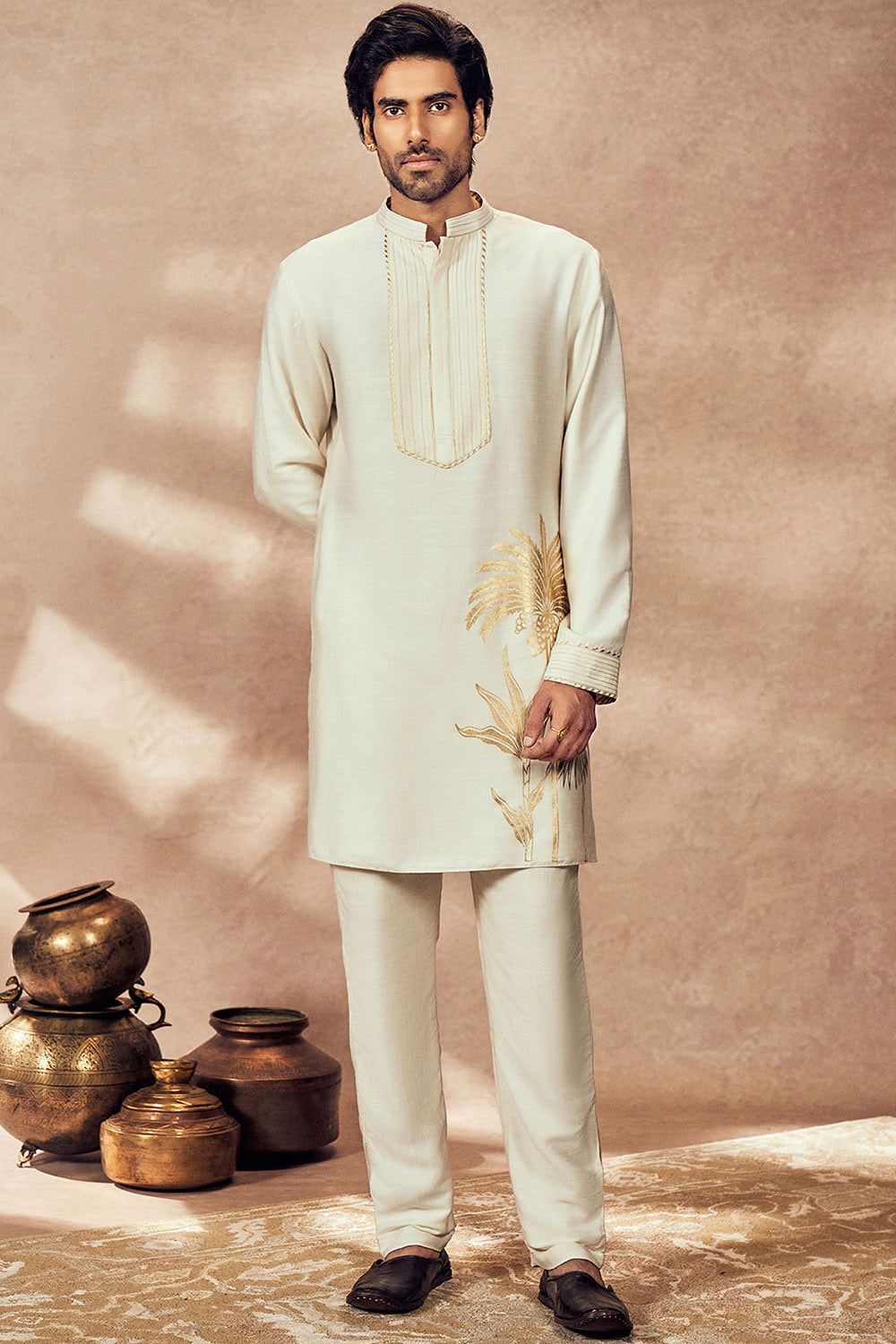 Ivory Palms Bloom Kurta Set