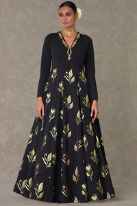 Black All In Bloom Gown