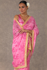 Pink Bloomerang Saree