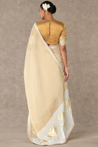 Ivory Winegarden Saree