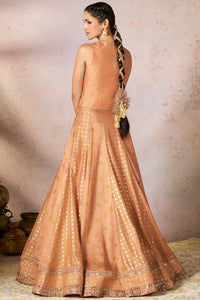 Salmon Trinkets Lehenga Set