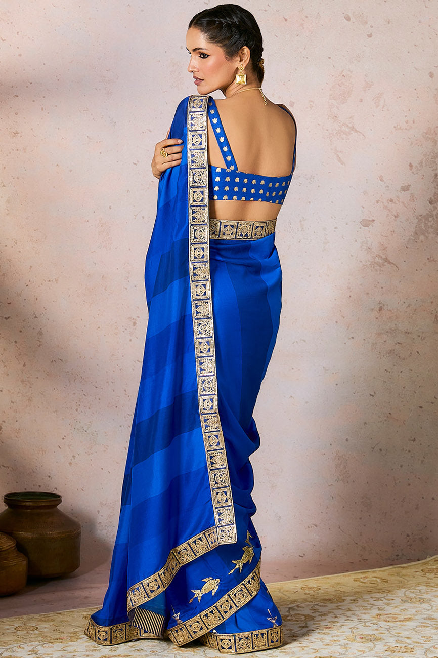 Blue Mystic Saree