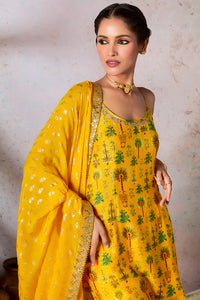 Yellow Nomadic Tribe Sharara Set