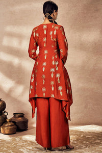 Rust Traveler's Palm Tunic Set