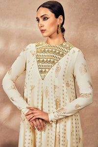 Ivory Potters Touch Anarkali Set