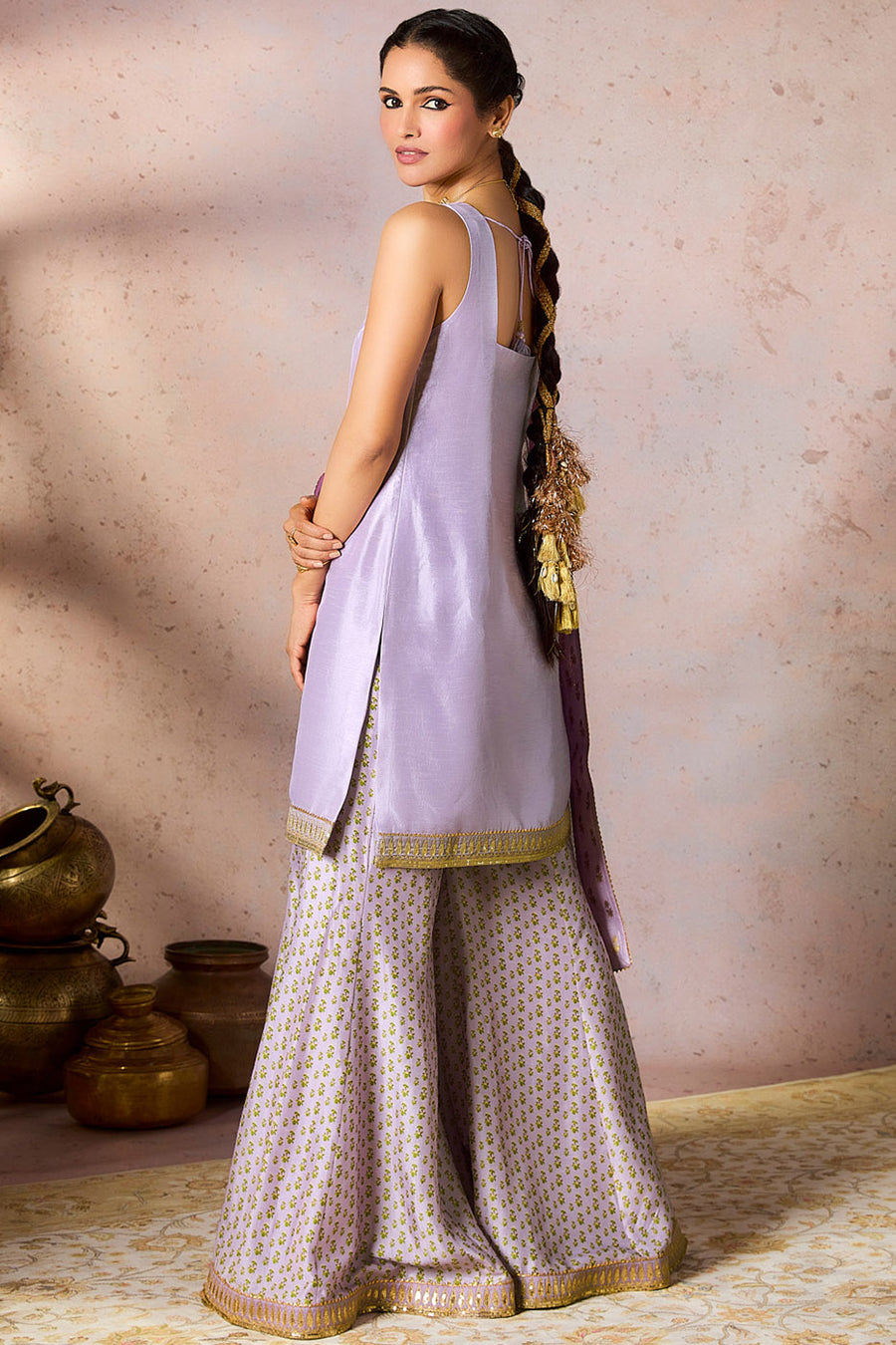 Lilac Pixie Dust Sharara Set