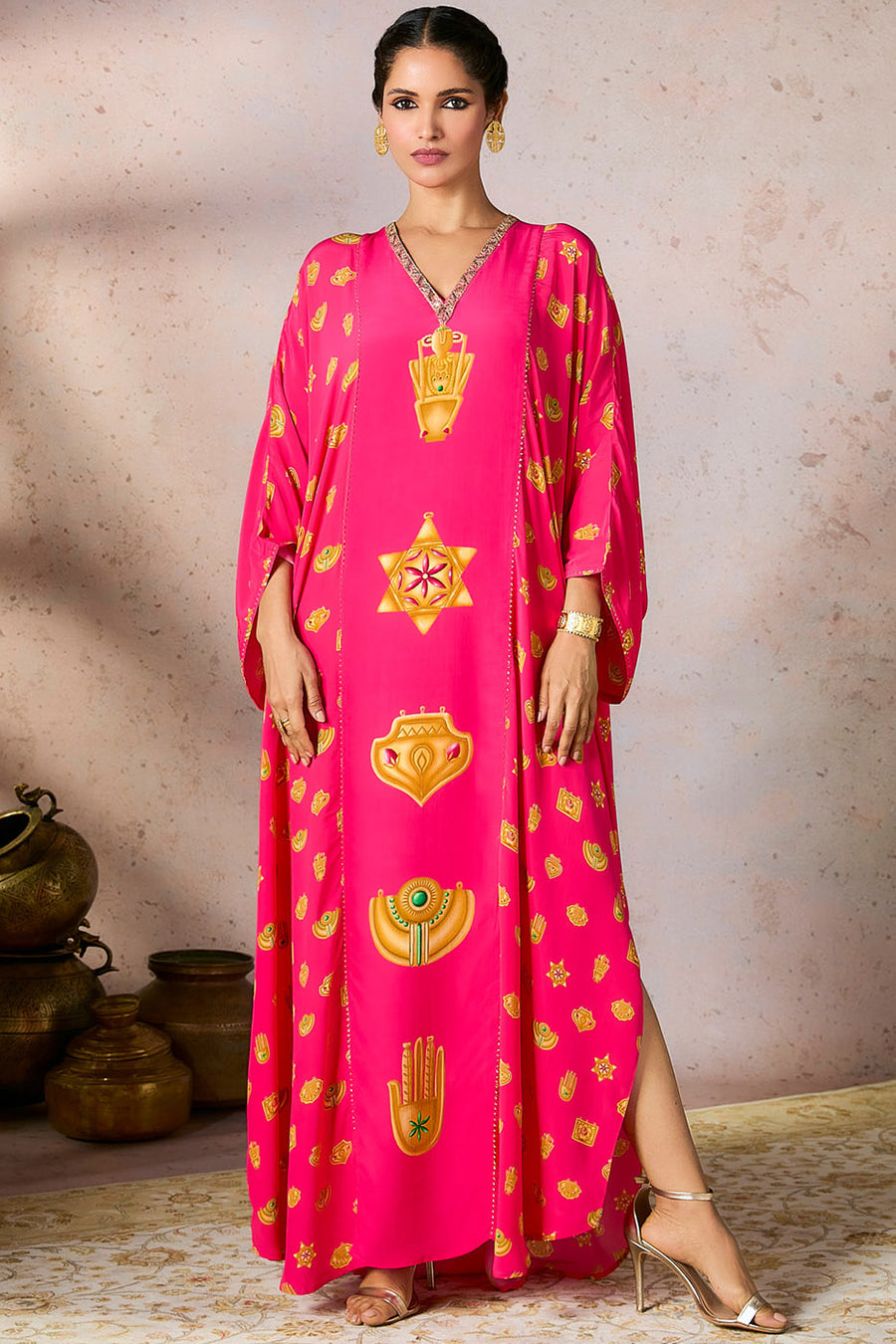 Pink Trinkets Kaftan