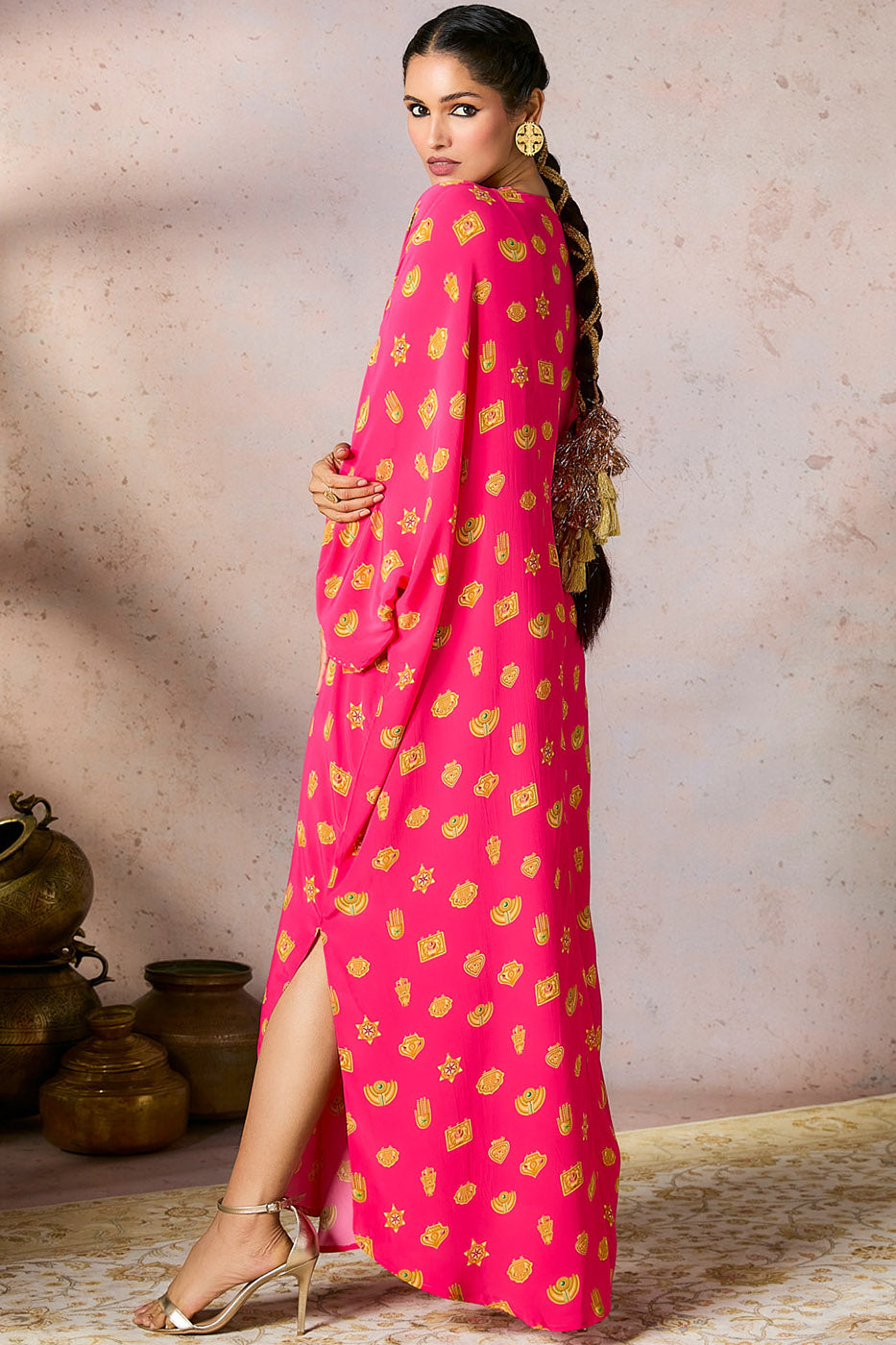 Pink Trinkets Kaftan