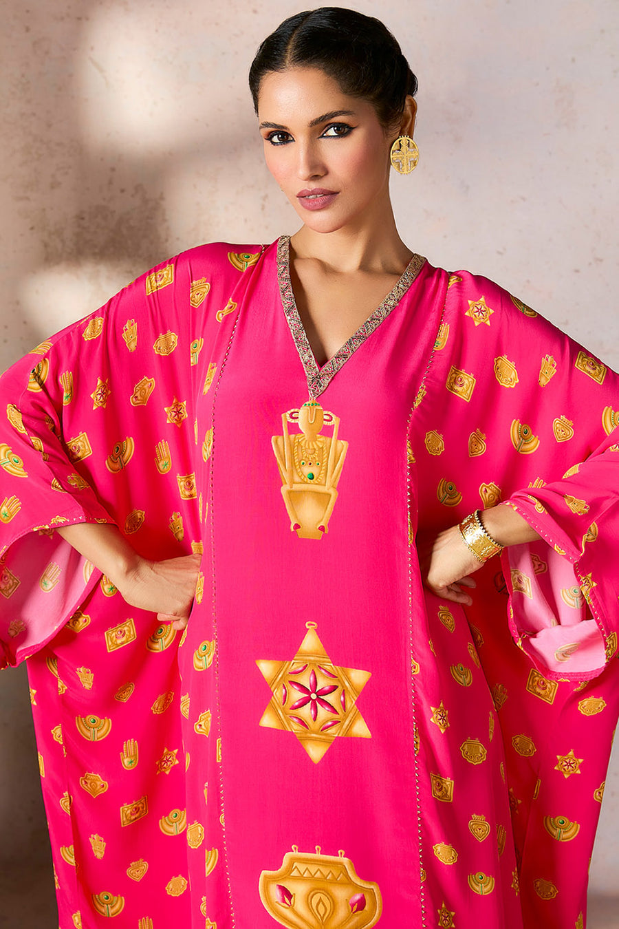 Pink Trinkets Kaftan