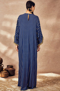 Blue Palmscape Kaftan