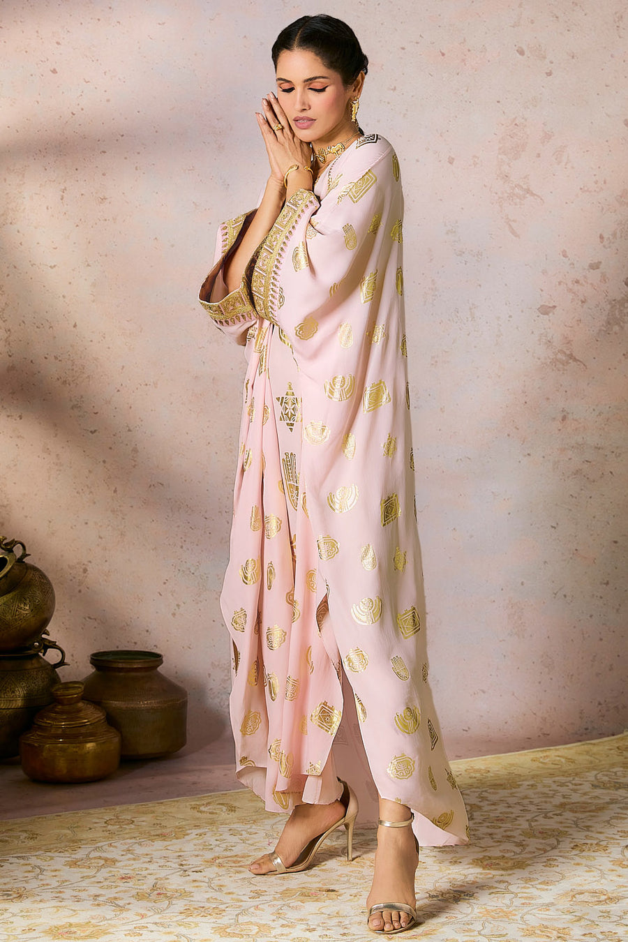 Baby Pink Trinkets Kaftan