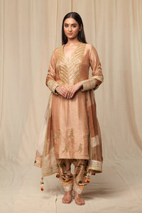 Oatmeal Spring Blossom Salwar Set