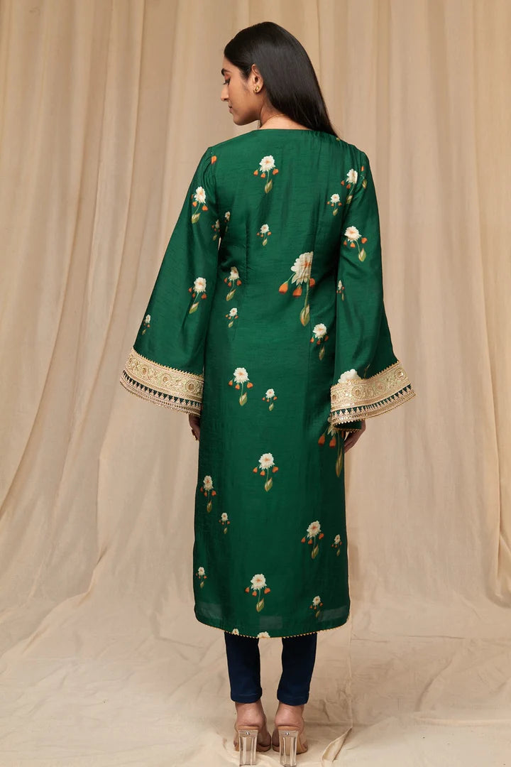 Bottle Green Buttercup Kurta