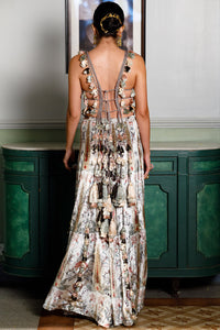 Kainat Ochre Forest Whisper Choli And Sharara