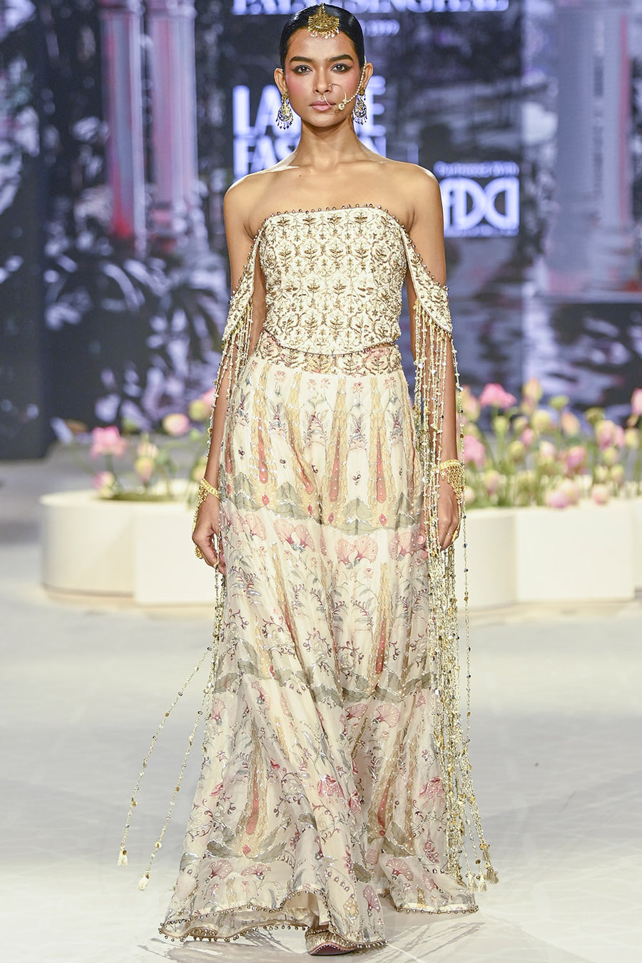 Anam Embroidered Corset Choli & Sharara