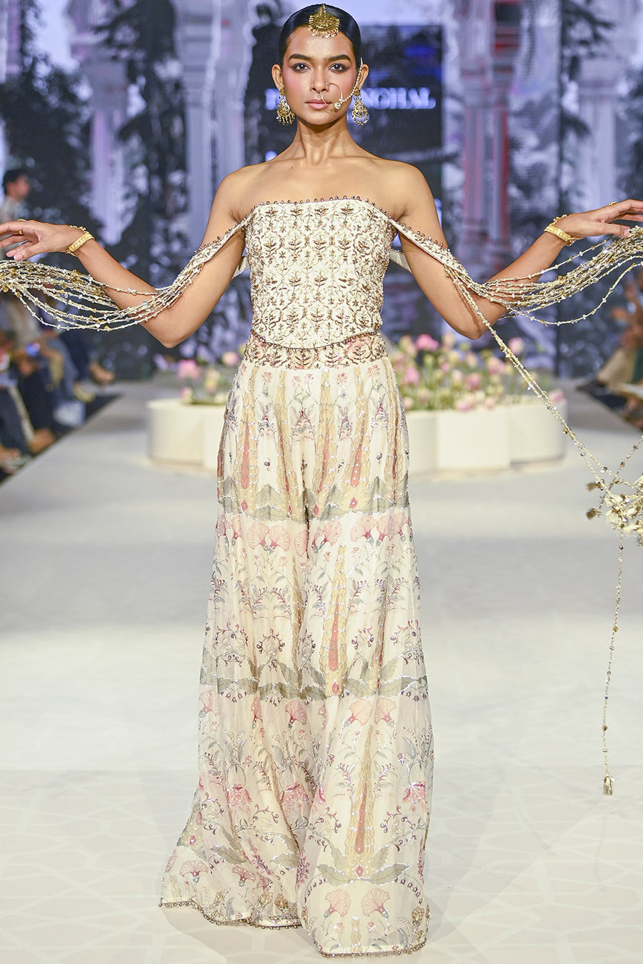 Anam Embroidered Corset Choli & Sharara