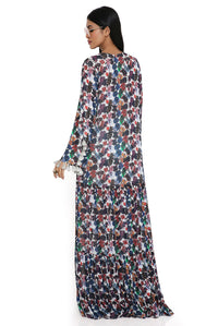 Maya Butterfly Print Geortgette Boho Dress