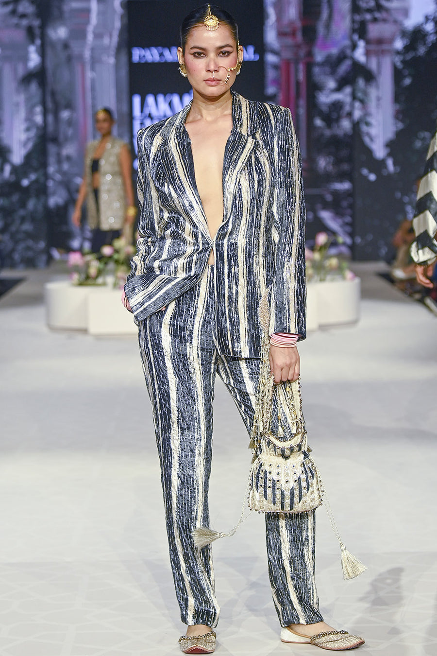 Jabeen Embroidered Blazer And Pant