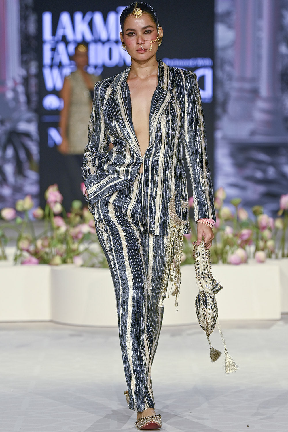 Jabeen Embroidered Blazer And Pant