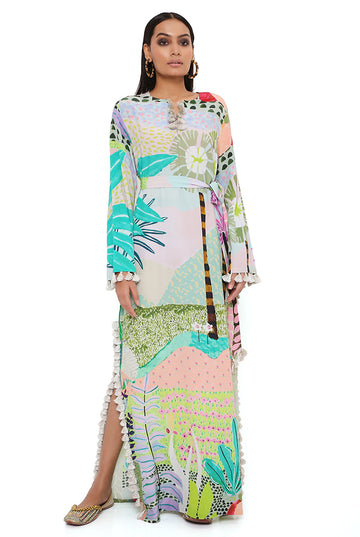 Tropical Print Beyza Kaftan