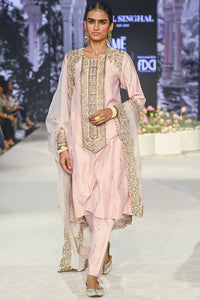 Ruksaan Blush Pink Embroidered Kurta Set