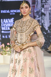 Faizah Blush Pink Embroidered Lehenga Set