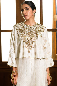 Roha Off White Anarkali Tunic With Sharara