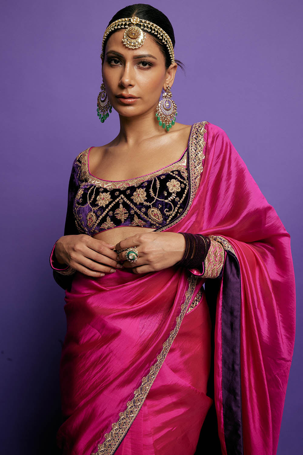 Johari Gulabi Gulaal Saree